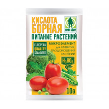БОРНАЯ КИСЛОТА 10г Стимул.Плодообразов.