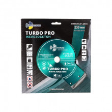 Диск алм.230х22.2 сух/вл/рез.сегм.TRIO DIAMOND TURBO ЖЕЛЕЗОБЕТОН TP176 армир.бетон/бетон