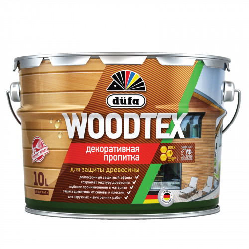DUFA WOODTEX бесцветный 3л на алкидном лаке