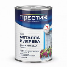 Эмаль ПРЕСТИЖ Белая матовая 1,9кг