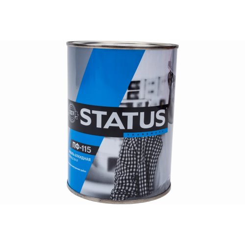 Эмаль STATUS ПФ-115 черная 0,8кг