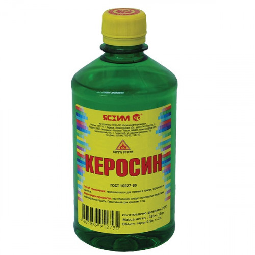 Керосин 0,5л (ПЭТ) ЯСХИМ/ДЗЕРЖИНСК/ПЕРЕСВЕТ