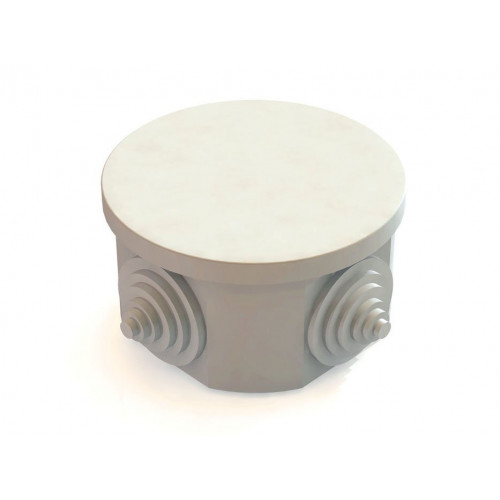 Коробка распред.65х40мм IP54 4ввода/крышка кругл.TDM SQ1401-0501