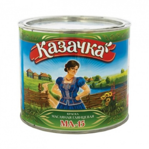 Краска МА-15 Ярко-зеленая 1,9кг КАЗАЧКА