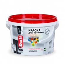 Краска в/д DALI д/потолков 2,5л СНЕЖНО-БЕЛАЯ