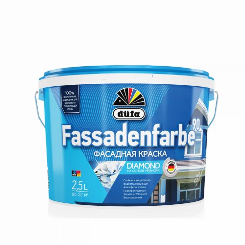 Краска в/д DUFA FASSADENFARBE фасадная 2,5кг RD90 без бонусов