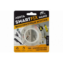 Лента для многоразового монтажа W-con SmartFix NANO,3*100см/36