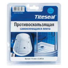 Лента ПРОТИВОСКОЛЬЗ.15мм 3,66м белая д/ванн TITESEAL