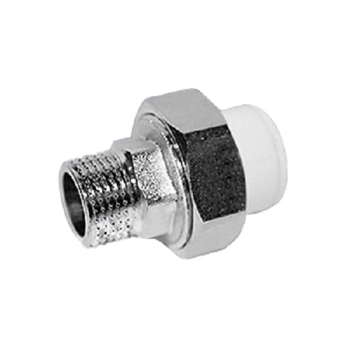 Муфта(белая)PPRC разъёмная  20*1/2" наруж. р. (АМЕРИКАНКА)