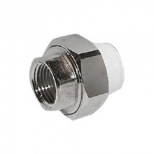 Муфта(белая)PPRC разъёмная  20*1/2" внутр. р. (АМЕРИКАНКА)