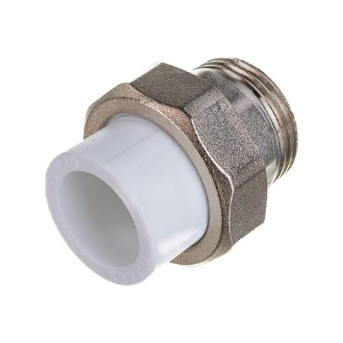 Муфта(белая)PPRC разъёмная  25*3/4" нар. р. (АМЕРИКАНКА)