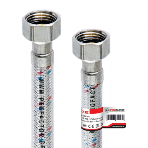 Подводка д/воды 1/2 1,8м Г/Г сталь PROFACTOR 523.180 с207213