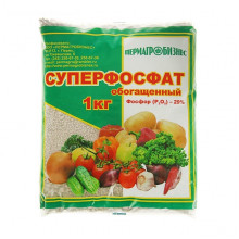 Удобрение СУПЕРФОСФАТ обогащен.1кг Пермь