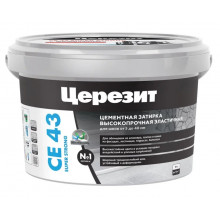 Затирка Церезит CE 43 №07 серая 2кг